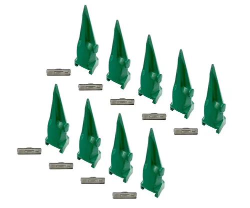 Miniatura 12 de Cubo de excavadora solo diente de roca de tigre con pin, compatible con ESCO Super V39 Series - V39VY (1)