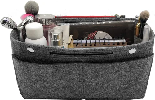 Miniatura 27 de LEXSION Organizador de fieltro para bolso – Bolsa de bolsillo múltiple en bolsa organizadora