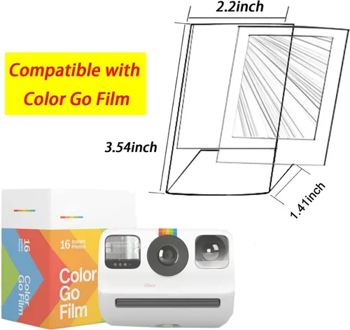 Miniatura 3 de Marco de fotos acrílico para Fujifilm Instax Mini 99 12 11 9 8 40 7+ Evo películas instantáneas de cámara instantánea para Polaroid Go Film Marcos
