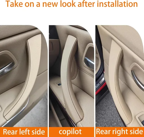 Miniatura 3 de Manija de Puerta de Coche para BMW Serie 3 E90 E91 2006-2012 Manijas de Puerta Interior Cubierta de Repuesto Conjunto de Manija de Puerta de Coche