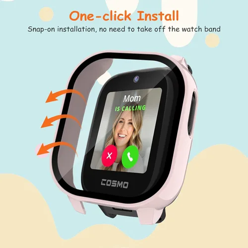 Miniatura 5 de Funda para Cosmo Jr Track 5 Protector de pantalla, paquete de 2 fundas duras de policarbonato HD, vidrio templado HD, carcasa de protección completa
