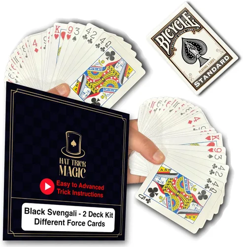 Miniatura 10 de Ilusiones de cartas para magos principiantes a profesionales: aparición, teletransporte, transformando milagros (Baraja Svengali azul)