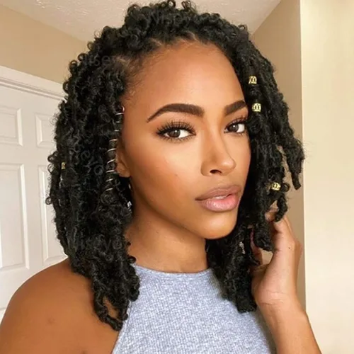 Miniatura 24 de Beyond Beauty Cabello de Ganchillo Spring Twist 90 hebras 8 pulgadas Spring Twists Esponjosas Trenzado, Trenzas de Ganchillo Spring Twist Bomb Twist