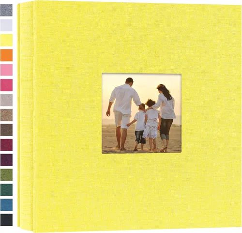 Miniatura 14 de potricher Álbum de fotos pequeño de 4 x 6 pulgadas, 200 fotos, cubierta de lino, libro de fotos para familia, boda, aniversario, bebé, vacaciones
