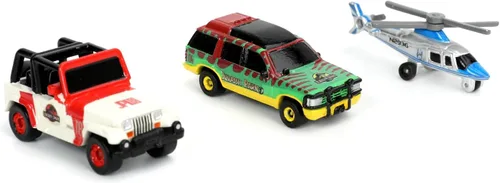 Miniatura 4 de Jada Toys Jurassic World - Juego de 3 autos fundidos a presión Wave 1, 1.65 pulgadas, juguetes para niños y adultos (31955)