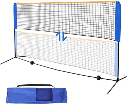 F2C Red de Tenis Portátil de Altura Ajustable, Red de Bádminton para Voleibol para Niños, Tenis Soccer, Pickleball, con Marco de Acero y Bolsa de