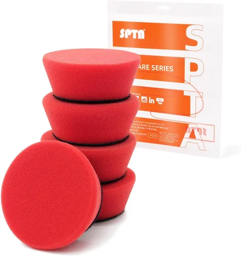Miniatura 24 de SPTA Blue T60 Mini juego de almohadillas de corte moderado, 5 almohadillas de pulido de esponja de 1.3 pulgadas/1.260 in, kit de almohadillas