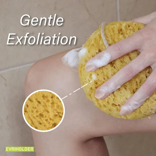 Miniatura 7 de GROOVI BEAUTY - Esponja corporal de espuma para exfoliar gran depurador para una ducha o baño relajante, paquete de 2