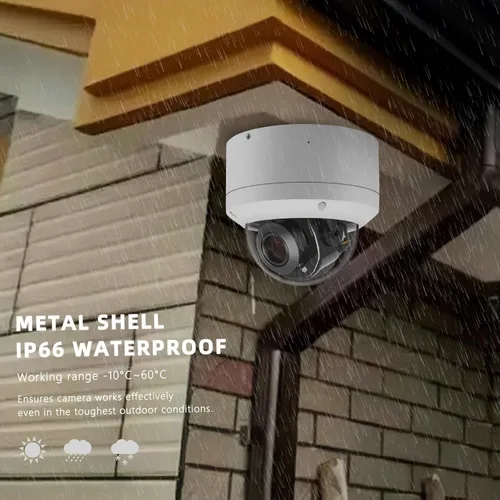 Miniatura 2 de Cámara de Seguridad IP 4K 8MP H.265 POE PTZ de Tipo Domo, Zoom Óptico 5X, Lente de 2.7-13.5mm, Cámara de Red IP para Interior/Exterior, Pan 355°