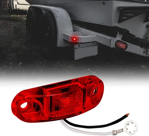Miniatura 31 de TRUE MODS - Kit de 2 luces marcadoras LED ámbar de 2.5 pulgadas para remolque [DOT FMVSS 108] [SAE P2] [Montaje en superficie] [Impermeable IP67]