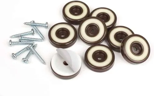 Miniatura 5 de Slipstick CB325 Protectores de suelo antideslizantes para pies de muebles con agarre de goma (juego de 8 pinzas) redondos de 1-1/4 pulgadas