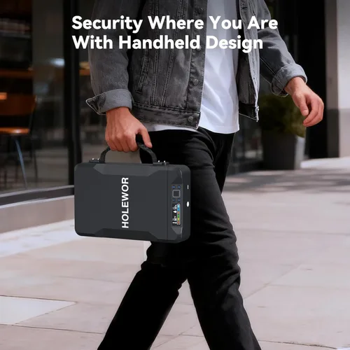 Miniatura 2 de Caja fuerte para pistola de coche, caja fuerte pequeña para pistola, estuches biométricos portátiles de mano para pistolas, caja de seguridad