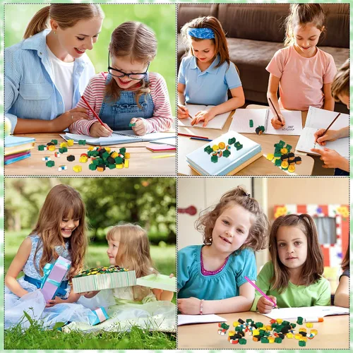 Miniatura 7 de JUNEBRUSHS Borradores para niños, 150 unidades de borradores de San Patricio, lindos borradores de lápiz, borradores de tréboles para niños, premios