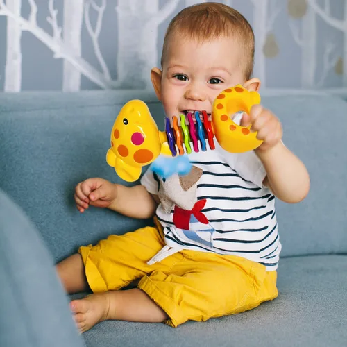 Miniatura 5 de AIVIAI Juguetes para bebés de 0 a 6 meses, juguetes para bebés de 0 a 3 meses, sonajeros para bebés, juego de juguetes con caja de almacenamiento