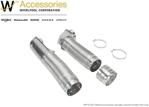 Miniatura 2 de Whirlpool 4396013RB Periscopio de ventilación telescópico OEM genuino para secadoras - Reemplaza 1399354, 4392906, 4396013, 521P3, 521P3-12, 62688