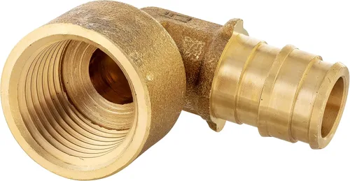 Miniatura 2 de Paquete de 2 accesorios de latón de expansión EFIELD Pex A de 1/2 x 1/2 pulgadas, codo hembra NPT para conexión de tubo Pex-A, ASTM F1960