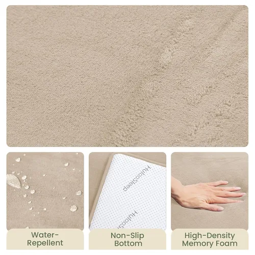Miniatura 7 de Alfombra de juego para bebé para piso, 47 x 47 pulgadas (beige)