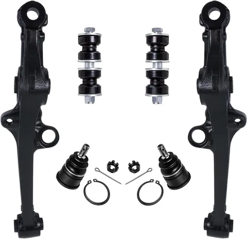 Miniatura 317 de Detroit Axle - Kit de extremo delantero para Chrysler 300 Dodge Charge Challenger 2011-2023, 2 brazos de control inferiores traseros 2 rótulas