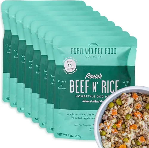 Miniatura 17 de Portland Pet Food Company Bolsas de comida fresca para perros, mezcla de grado humano y comidas húmedas para mascotas, cachorros y perros mayores
