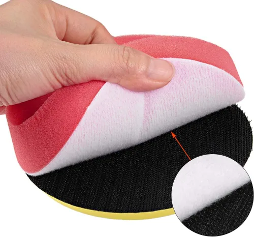 Miniatura 4 de uxcell Kit de almohadilla de pulido para taladro de espuma de 7 "almohadillas planas de esponja para barco 5 unids