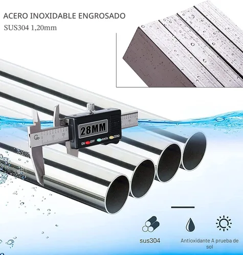 Miniatura 6 de AUGMIRR Tendederos de ropa para exteriores, versión actualizada de 82 pulgadas, de acero inoxidable para interiores, exteriores y balcón, longitud