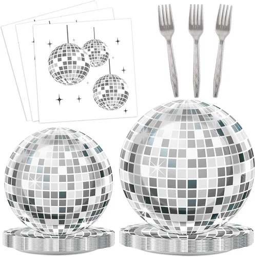 Miniatura 9 de 200 piezas de suministros para fiesta de cumpleaños de 21 años, platos de papel negro dorado, Brindis por 21 años, platos de papel y servilletas