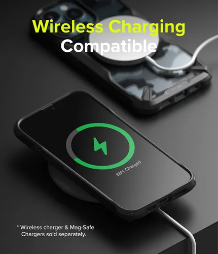 Miniatura 6 de Ringke Fusion-X - Funda compatible con iPhone 13 Pro, diseño de camuflaje, parte trasera dura, resistente, a prueba de golpes, avanzada funda