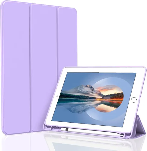 Miniatura 9 de Funda para iPad Air 3 / Pro de 10.5 pulgadas, ligera, delgada y suave TPU con soporte de triple pliegue, función de reposo/encendido automático