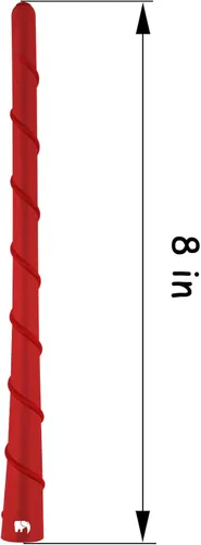 Miniatura 2 de ONE250 Antena flexible en espiral de 8 pulgadas, compatible con Nissan - Frontier (1998-2021), Titan (2004-2023), Rogue (2008-2021), Pathfinder Rojo