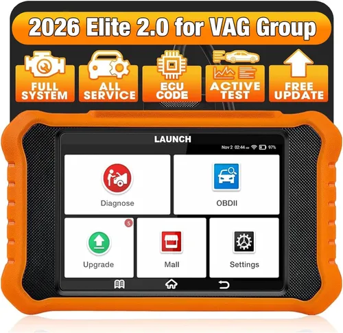 2026 LAUNCH Creader Elite V2.0 OBD2 Escáner para VW Audi Skoda Seat, herramienta de escaneo bidireccional de sistemas completos para vehículos VAG,