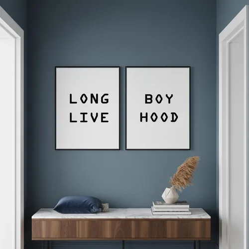 Miniatura 5 de LONG LIVE BOYHOOD - Póster decorativo para pared, letrero decorativo para habitación de niños y niñas, decoración moderna para dormitorio de niños