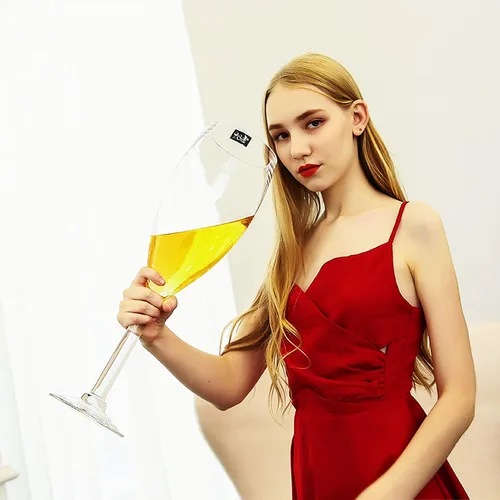Miniatura 8 de YUANXIN Copa de Vino Gigante del Mundo Vaso de Vino de Tallo Gigante Vaso de Vino Creativo Extra Grande Vaso de Champán de Tamaño Excesivo Vaso