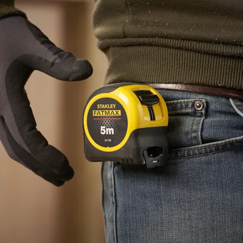 Miniatura 3 de Stanley FatMax - Cinta métrica de 5 m con revestimiento Blade Armor, 3.3 m de longitud de cinta desplegada, gancho magnético, 0-33-726
