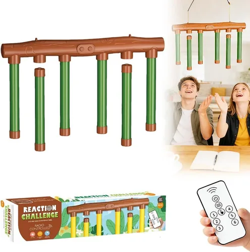 Miniatura 12 de Juego de desafío reflectante Drop Stick Challenge, nuevo juguete de entrenamiento de reflejo de coordinación de ojos y manos, 3 modos de velocidad B