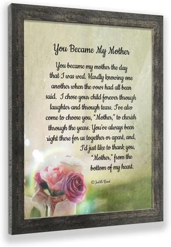 Miniatura 10 de Crossroads Home Décor Regalos para suegra - Regalos de nuera, You Became My Mother 7346BW