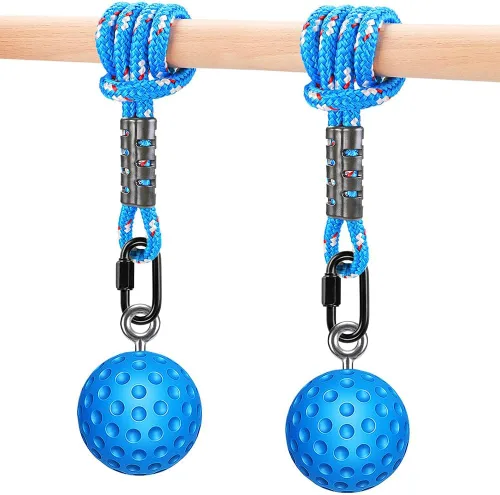 Miniatura 12 de SELEWARE Non-Slip Pull Up Power Balls, Rock Climbing Grips for Strength Training, Forearm and Hand Exerciser for Chin Up Bar, Kettlebell, Barbell