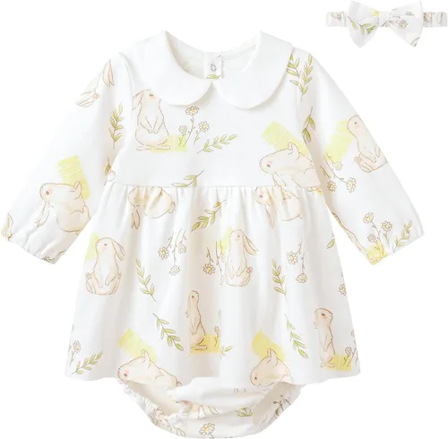 Miniatura 71 de pureborn Vestido de bebé niña 0-24 meses