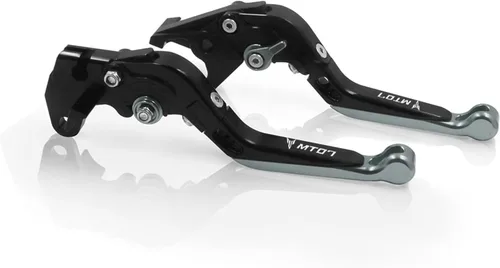 Miniatura 18 de Para Yamaha MT-07 FZ-07 FZ07 MT07 FZ 07 2014 2023 motocicleta ajustable plegable extensible embrague palancas de freno de embrague (color : 1)