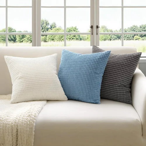 Miniatura 2 de MIULEE - Fundas de almohada decorativa Funda de cojín suave y sólida para sofá cama Dormitorio., Terciopelo, gris, 18"x18