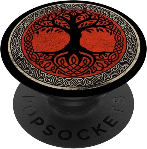 Viking Tree Yggdrasil Odin Wotan Norse Mythology Valhalla PopSockets PopGrip: agarre intercambiable para teléfonos y tabletas PopSockets estándar