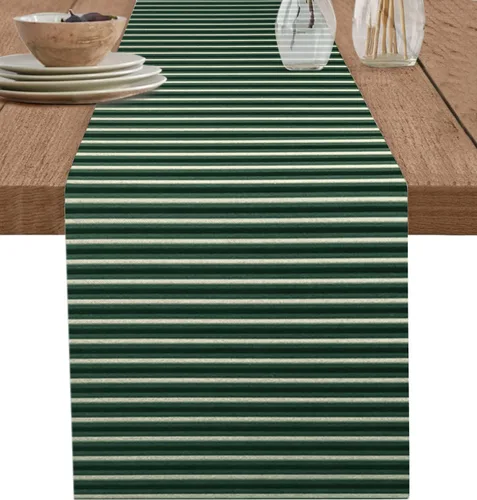 Miniatura 10 de Camino de mesa de Navidad de 48 pulgadas de largo, diseño de arpillera y algodón para cocina, redondo, cuadrado, boda, café, mesa de comedor, Copo