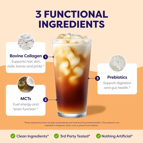 Miniatura 5 de Javvy Protein Coffee Creamer – Sugar Free Creamer with 11g of Collagen, MCT Oil, Keto Coffee Creamer Powder for Hair, Skin & Nail Support, Cinnamon