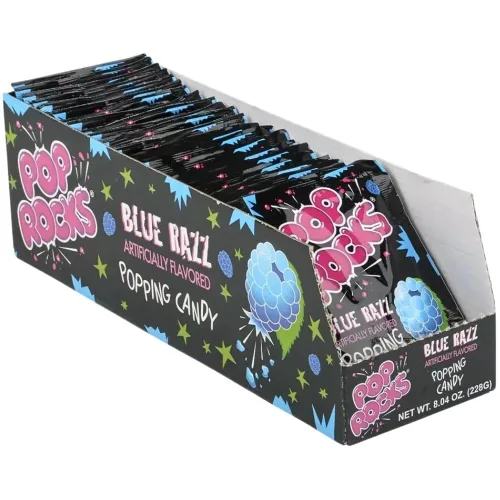 Miniatura 5 de Pop Rocks Blue Razzberries (paquete de 24) – Caramelos picantes con sabor afrutado – Perfecto para fiestas, cuencos de dulces, regalos y aperitivos