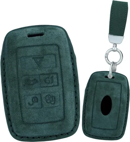 Miniatura 11 de ontto Funda de piel de gamuza suave y duradera para llave de coche, protector completo para Land Rover 2020 en adelante, compatible con Range Rover