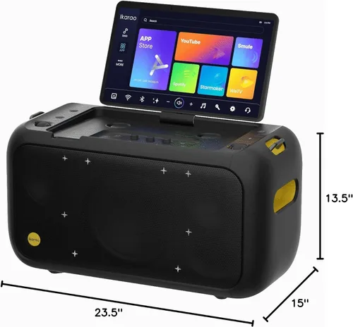 Miniatura 8 de Ikarao Máquina de karaoke para adultos con pantalla de letras, pantalla integrada de 13.3 pulgadas, máquina de karaoke verdaderamente todo en uno