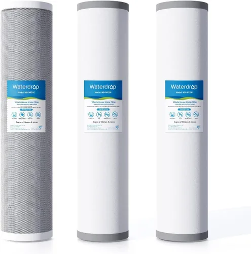 Miniatura 11 de Waterdrop Filtro de agua para toda la casa, filtro de carbono y filtro de sedimentos, reemplazo para, cualquier sistema de 20 "x 4.5", 5 micrones