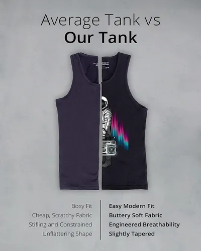 Miniatura 4 de INTO THE AM Camisetas sin mangas gráficas para hombre, camisetas sin mangas con gráficos de verano para la playa, talla S a 2XL