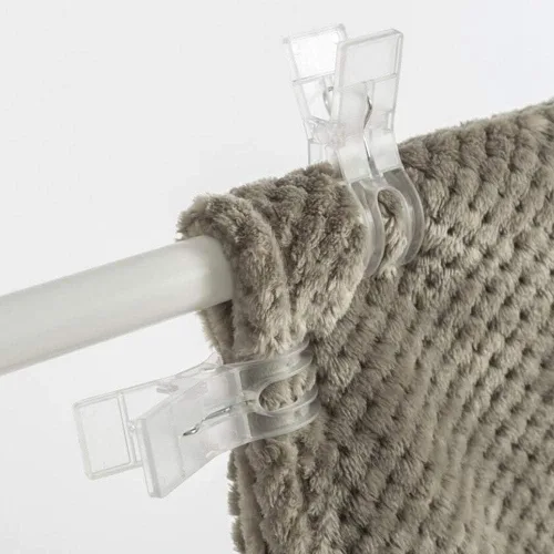Miniatura 6 de WARMBUY Clips para toallas de plástico transparente, paquete de 8