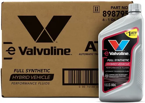 Valvoline Líquido de transmisión automática completamente sintético para vehículos híbridos ATF 1 QT, caja de 6
