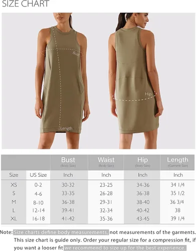 Miniatura 6 de ODODOS Vestido de verano suave y suelto para mujer, casual, sin mangas, con bolsillo tipo canguro